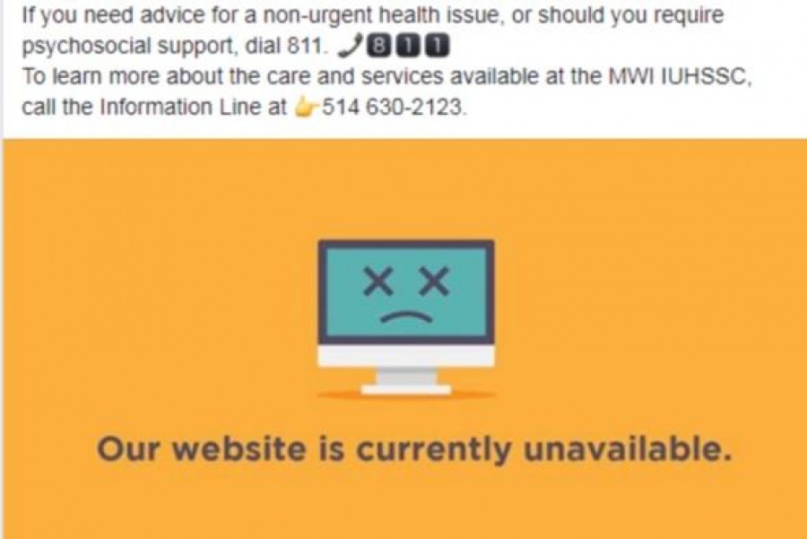 Веб-сайты учреждений здравоохранения Монреаля не работают