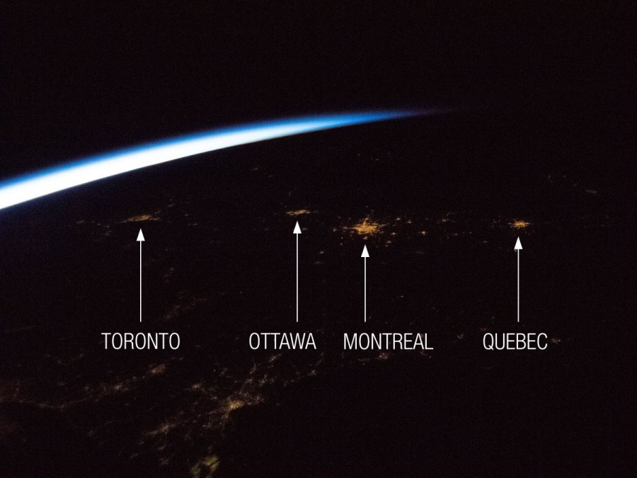 Канадский астронавт сфотографировал четыре канадских города из иллюминатора космической станции