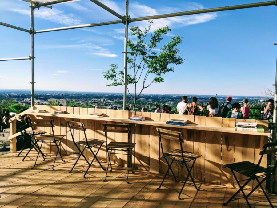 Летнее кафе на Mont-Royal с видом на Монреаль откроют на днях 